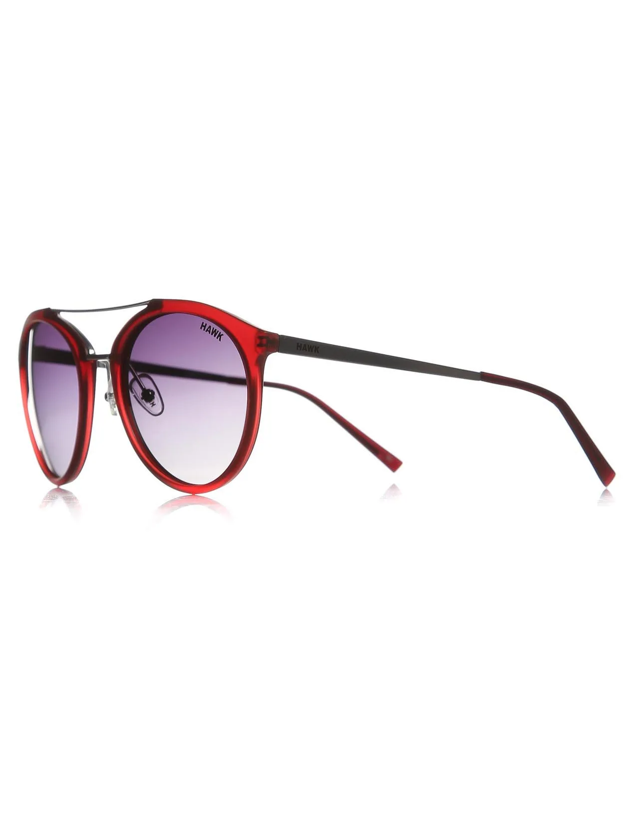 

Men's sunglasses hw 1436 06 bone Burgundy organic drop pilot 54-22-139 hawk