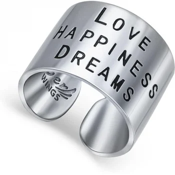 

Silver Wings enamel ring in silver