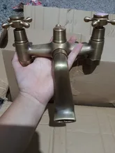 Shower-Faucet-Set Handshower Wall-Mount Brass Bathroom Rozin Antique Tap Dual-Handle