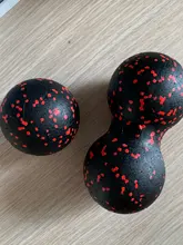 Lacrosse-pelota de masaje de cacahuete, bola ligera de alta densidad para Fitness, ejercicio de Fascia corporal, alivia el dolor, Yoga