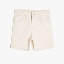 Coton Дети Белый мужской ребенок карман детальный вид