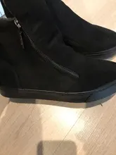 Botas de nieve con cremallera para mujer, zapatos cálidos de felpa para invierno, a la moda, tobilleras de marca, 2020