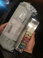 Superior 18/25/33/42Color sólido pintura acuarela con cepillo de agua portátil acuarela pigmento para principiantes dibujo suministros