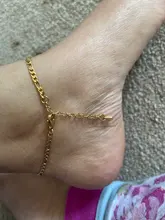 1PC 304 de acero inoxidable cadena tobilleras para mujer oro Color ajustable joyería de pie pierna tobillo pulseras Accesorios