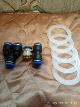 Pneumatic-Fittings Pipe-Connectors Plastic Hose Water-Pipes Quick-Couplings 12mm/pu And