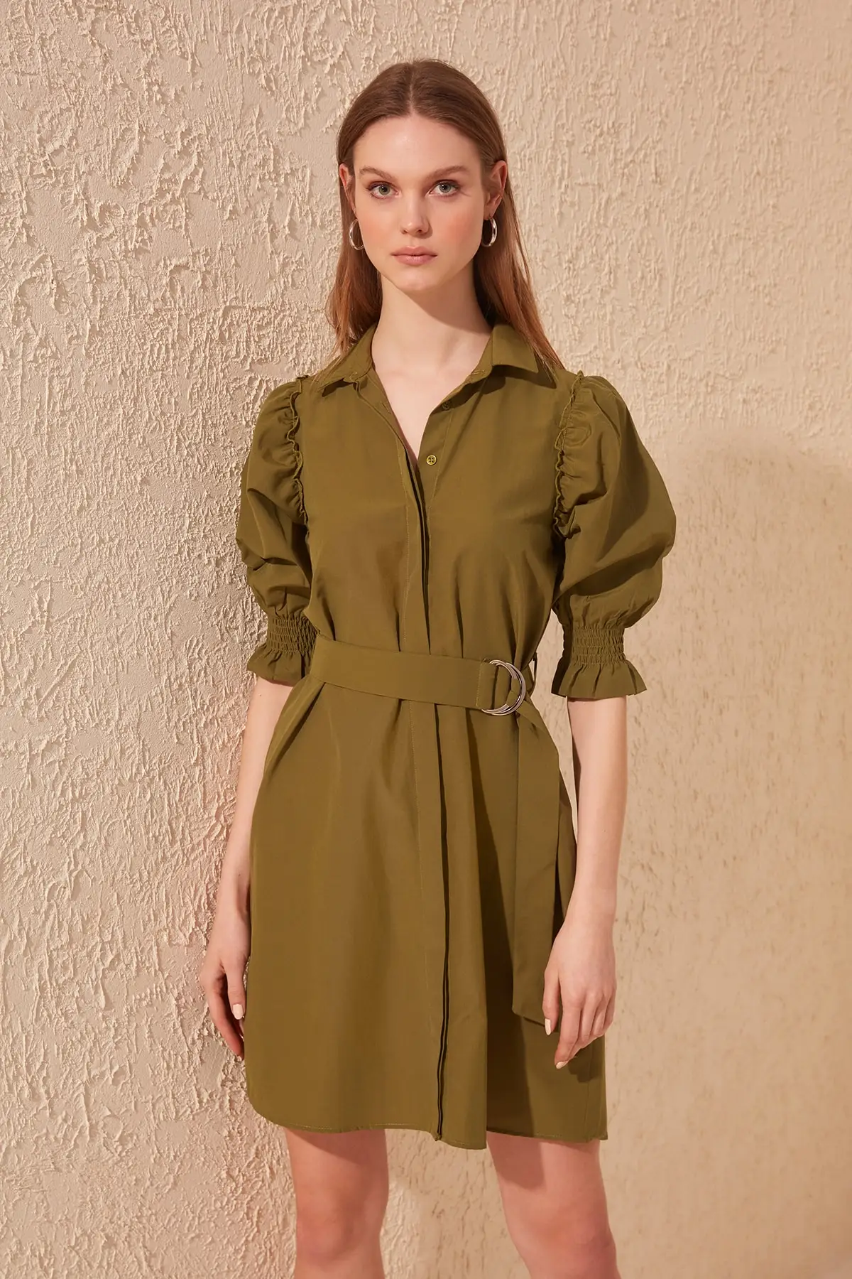 

Trendyol Arched Shirt Dress TWOSS20EL0534