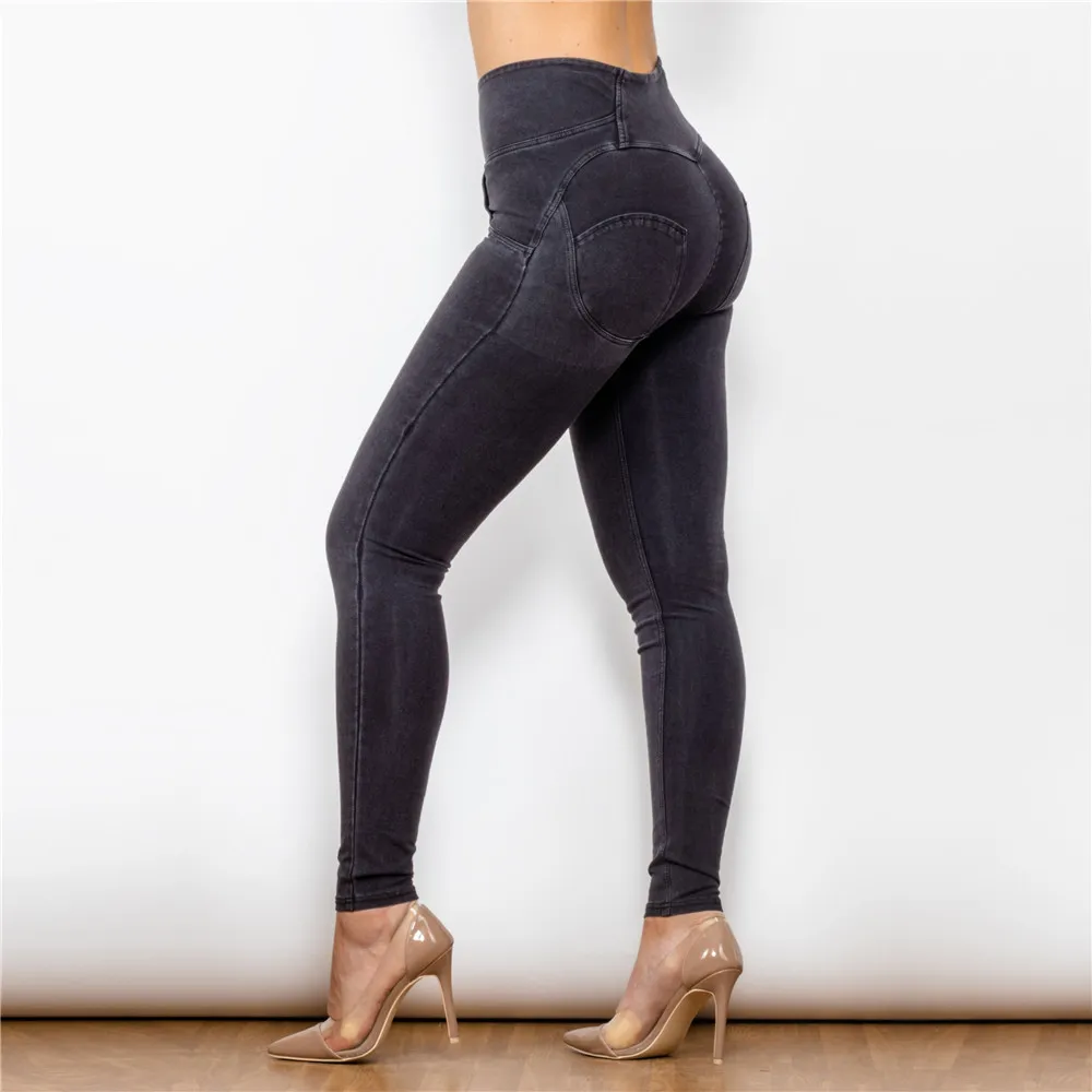 Shascullfites Gym And Shaping Jeans High Rise Stretch Skinny Training Tights With Stretch Waist Womens Zippe