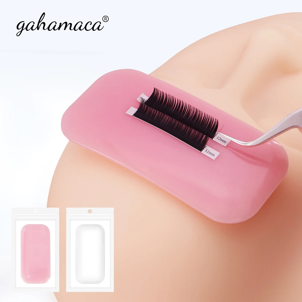 

Gahamaca Forehead Sticker Pad Silicone Planting Graft Eyelashes Eyelash Extension Tray Stand Pallet Pad Lash Tray Holder Tool