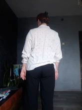 Casual Women Blouse Tops Collar Long-Sleeve Office-Work Printed Polka-Dot Fashion Ladies