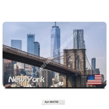 

Souvenir Vinyl magnet "New York" USA (size: 54x86mm). Free shipping.