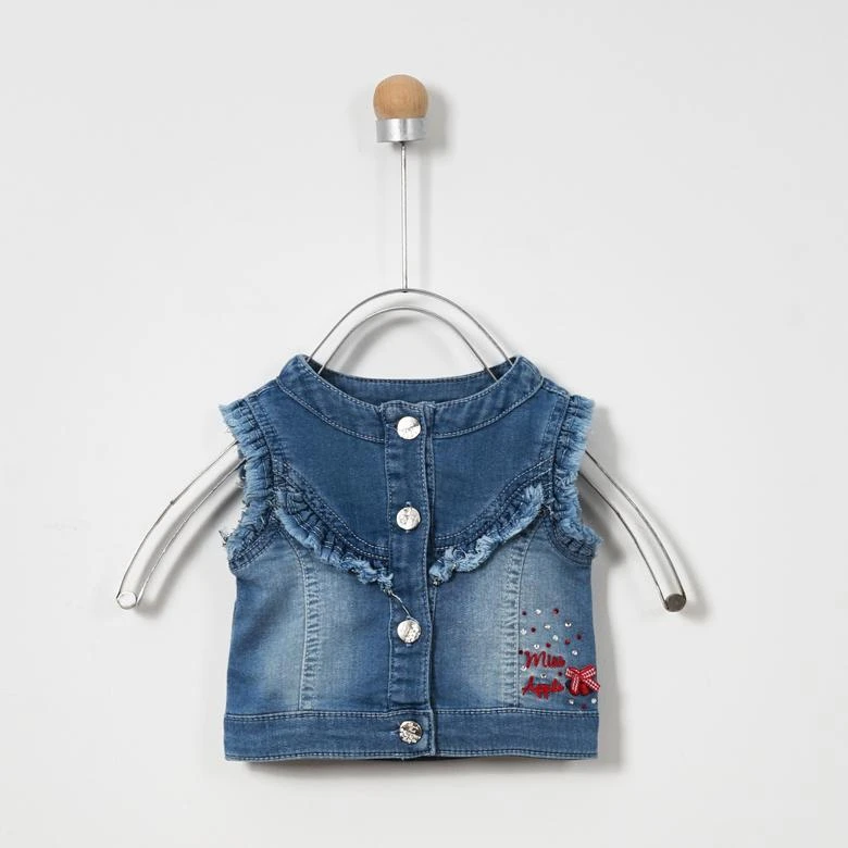 denim vest for baby girl