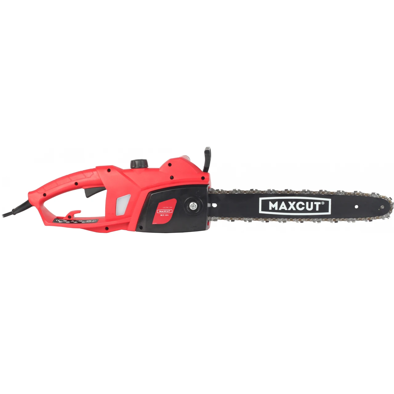 Пила цепная электрическая MAXCUT MCE 164 (Мощность 1600 Вт, длина шины 350 мм, шаг цепи 3/8 дюйма, объем масляного бака 100 мл, толщина звена 1.3 мм)