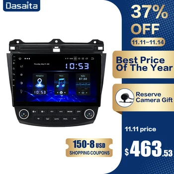 

Dasaita TDA7850 10.2" IPS Car Radio Android 10.0 for Honda Accord GPS 2003 2004 2005 2006 2007 Navigation 1080P Video HDMI MAX10