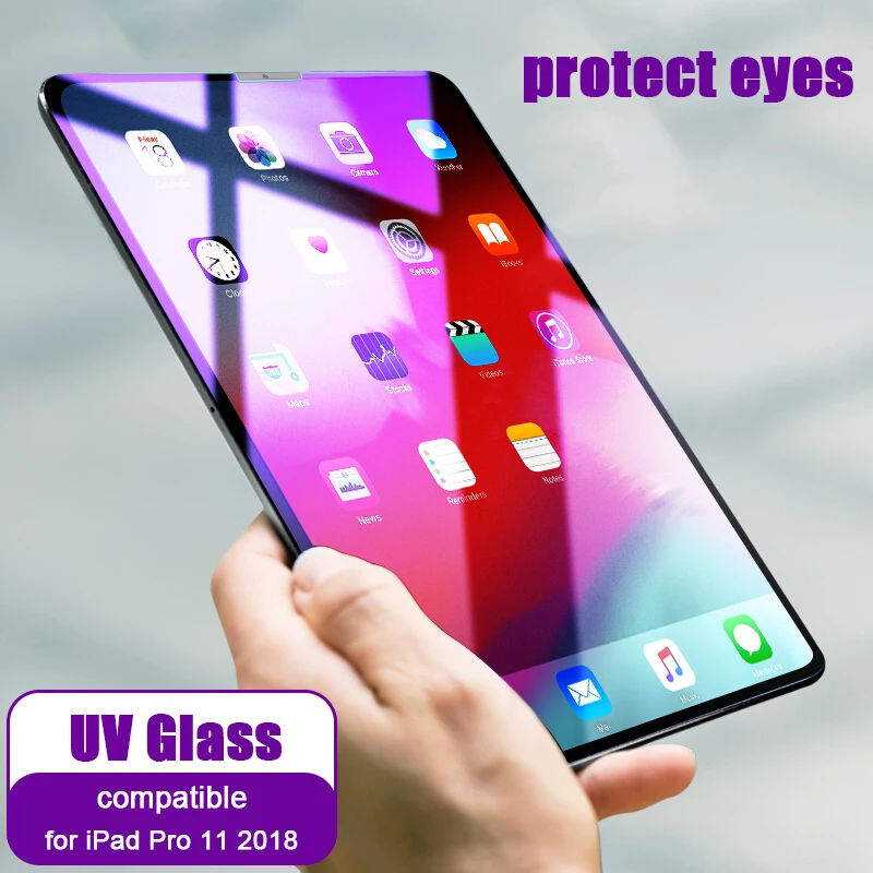 UV for iPad Pro 11.0 Стекло для iPad Pro 11 и 12,9 защита экрана 9H закаленное стекло для iPad 10,2 7th Air 3 10,5 Mini 5 7,9 пленка для планшета - Цвет: UV for iPad Pro 11.0