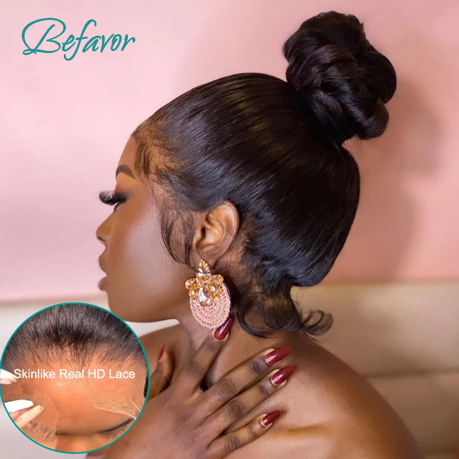 

HD Transparent 360 Lace Frontal Wig 13x4 Straight Lace Front Human Hair Wigs For Women Brazilian Pre Plucked HD Lace Frontal Wig