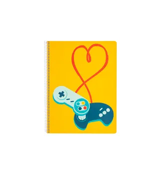 

Notebook cover polypropylene A4 5X5 microperforated GAMER new collection