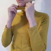 Womens Sweater Turtleneck AMII Tops Solid-Basic Winter Causal Autumn Minimalism 