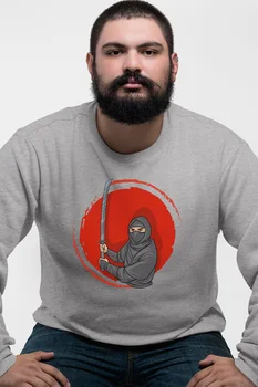 

Angemiel Wear Samurai Ninja Gray Men 'S Sweatshirt