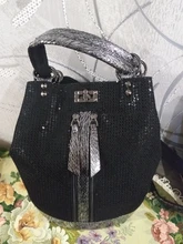 Mochila para ordenador portátil de cuero con lentejuelas para mujer, morral con cierre de personalidad, Mochila antirrobo de viaje