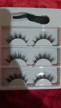 Hbzglad-banda Invisible transparente 3D, 3 pares, pelo de visón, pestañas postizas largas naturales y anchas + pinzas