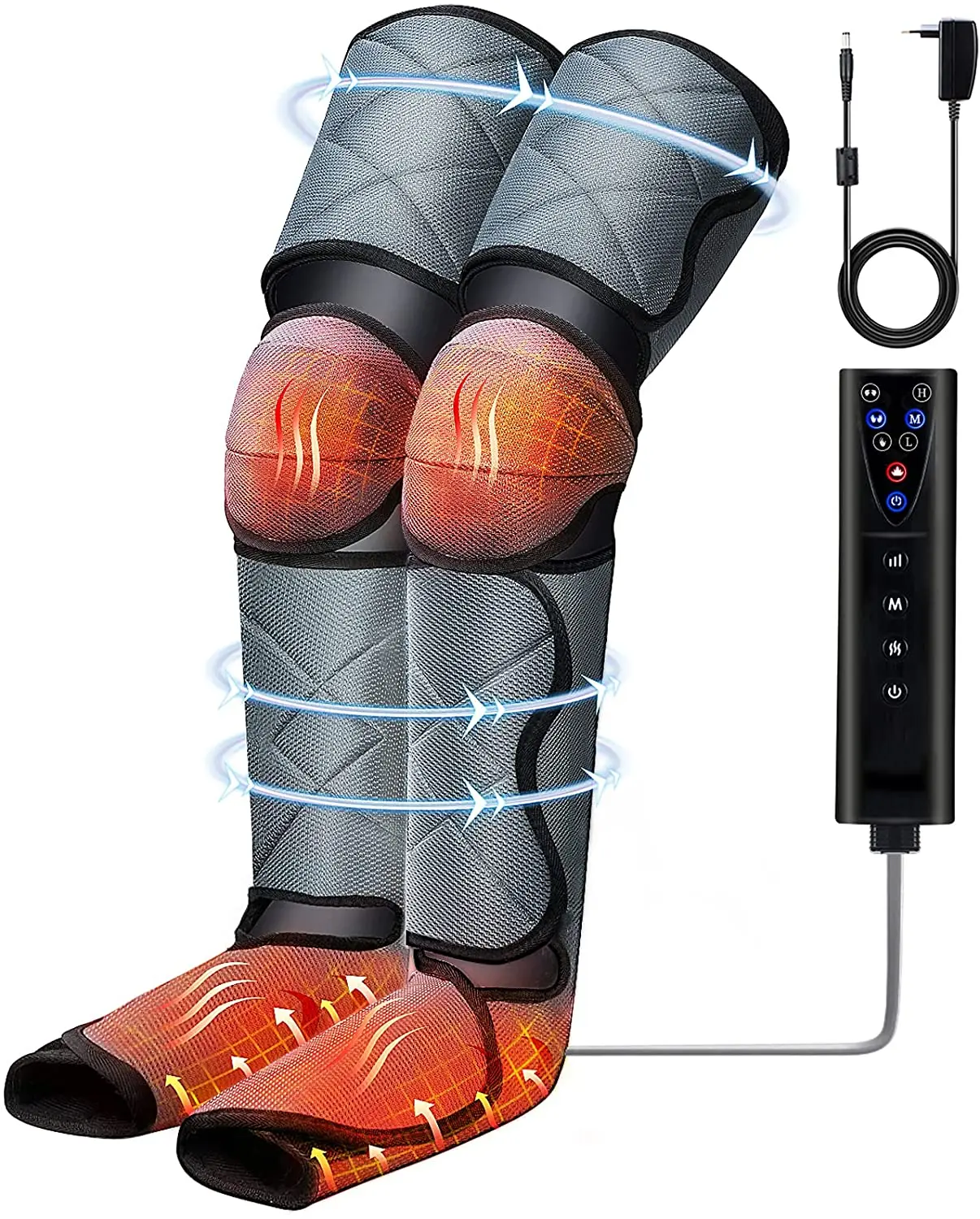 2021 Newest Air Compression Leg Foot Massager Vibration Infrared Therapy Arm Waist Pneumatic Wraps leg compression massager | Красота и