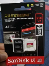 Micro-Sd-Card Sdxc V30 Sandisk Extreme Flash U3 Phone/Camera Trans 256GB 64GB 128GB A2