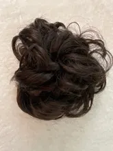 LUPU-extensiones de cabello sintético rizado moño de pelo de Donut, postizos de fibra de alta temperatura, con banda de goma