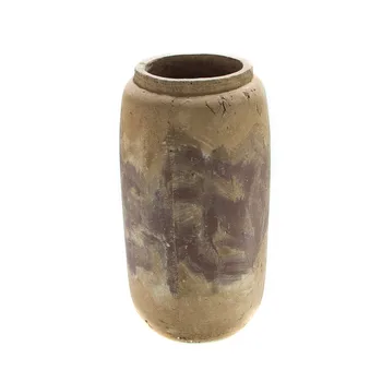 

JARRON MACETERO cylinder stone BEIG worn 25X45