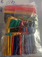 164 unids/set termorretráctil tubo termoretractil poliolefina tubo Cable Kit de surtido aislado manguito tubo de envoltura de alambre Cable manga