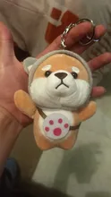 Nuevo estilo lindo Shiba Inu llavero peluche colgante pequeño chico de peluche juguetes de peluche animales de Navidad cumpleaños regalo