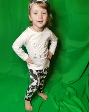 Conjunto de ropa para niñas pequeñas, Tops de manga larga con letras para recién nacidos, pantalones informales con estampado, diadema, trajes para niños pequeños