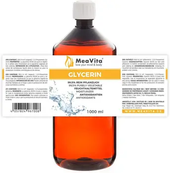 

DIY MeaVita-glicerin 99,5% for disinfection, purely plant, Pack 1x1000ml