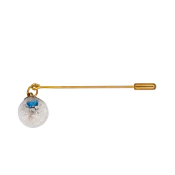

Brooch on lapel dried color 50994 (white, needle, Murano glass)