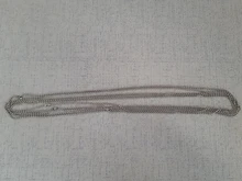 5 unids/lote, 3 tamaños, 1,5mm y 2,0mm y 2,4mm, 7 colores, cuentas plateadas, collar de cadena, Conector de cuentas de 65cm (25,5 pulgadas)