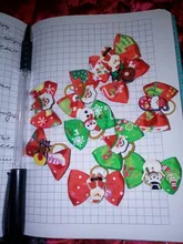 Bows Dog Hair-Bow Grooming Christmas-Dog Elastic-Rubber Cat Pet 10pcs 