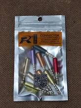 10 unids/lote Mini Jack de 3,5mm 4 polos macho carcasa de aluminio estéreo 4Pin 3,5 Jack conector de cable Heaphone enchufe de auriculares