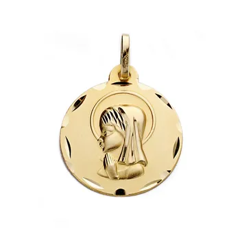 

Medal 9k gold Virgin Nina 18mm. [AA0841GR] -Customizable-RECORDING INCLUDED IN THE PRICE