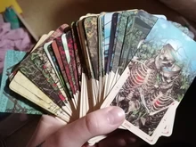 Juego de cartas de Tarot de Santa Muerte, versión en inglés, juego de mesa de fiesta familiar, Tarot