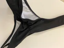 Bikini corto de corte clásico para mujer, traje de baño de dos piezas con corte clásico, con lazos laterales, Tanga brasileña, disponible en 5 tamaños