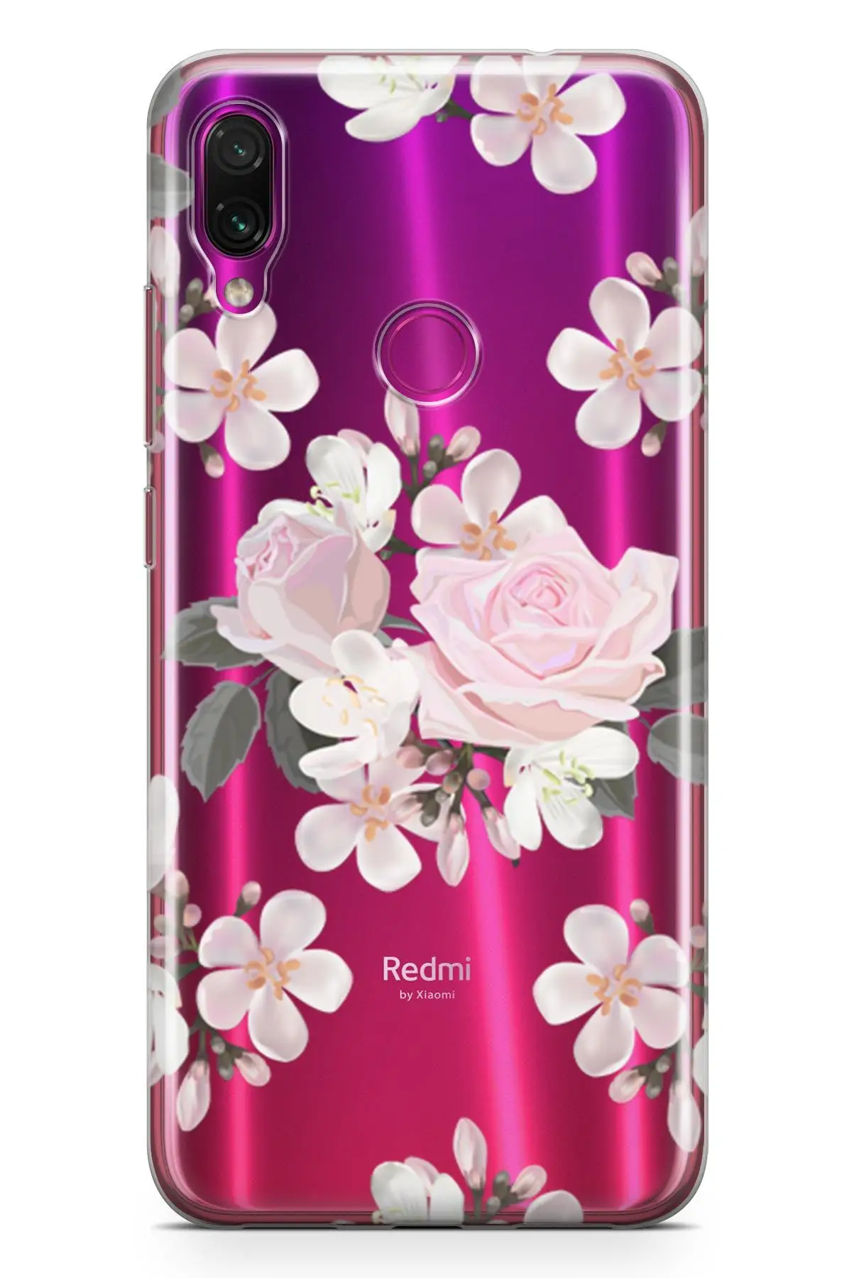 Прозрачный чехол для Xiaomi Redmi Note 7 Pro серии Rosie Evangeline|Бамперы| |