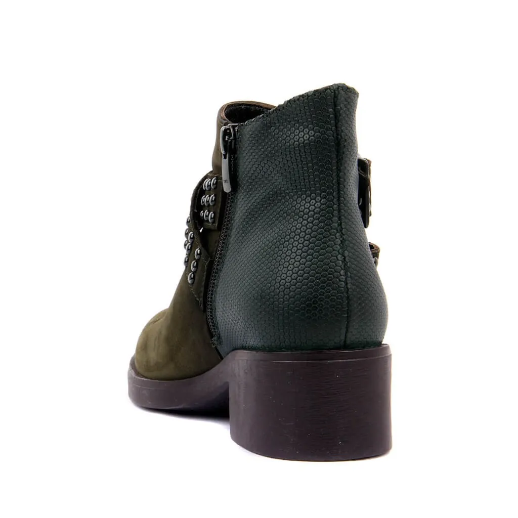 Sail Lakers-Nubuck Zipper Women Half Boots Vintage Boots Genuine Leather Women Boots Wedge Autumn Winter Shoes Woman Fashion Ladies Shoes Casual Female Ankle Boots Made in Turkey zapatos de mujer
