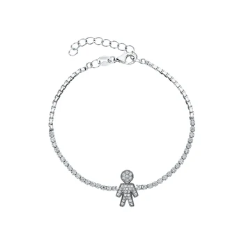 

Silver Bracelet with cubic zirconia sunlight sample 925