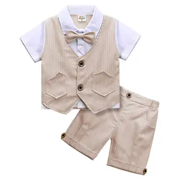 

Baby Boy Suit Toddler Baptism Tuxedo Infant Wedding Birthday Party Gift Blazer Children Clothing Set