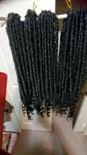 Hair-Extension Braid Crochet Faux-Locs Goddess Braiding Soft Natural Synthetic Doris