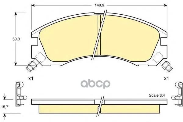 Колодки Тормозные Mitsubishi Outlander 03/Pajero 9000/00 Передние Girling 6132009 Girling арт. 6132009