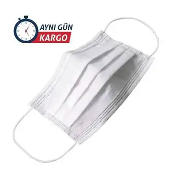 

Tek Kullanımlık Maske 3 katlı 1x10pcs