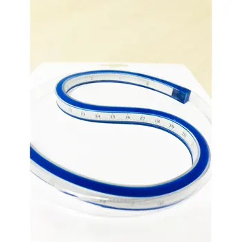 

Domingo Ferrer ruler, flexible, with scale, 30 cm white-blue