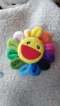 Broche creativo para ropa, accesorios de ropa, alfileres, flor de peluche, broche colorido, insignia de arco iris, correa de pelo bonito de 60cm, 2019