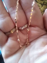 Pulsera de eslabones venecianos para hombre y mujer, brazalete de oro rosa de 20cm, cadena de eslabones venecianos Curb Snail Foxtail, regalo de moda CBB1, 585