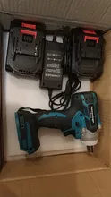 Impact-Wrench Lithium-Ion-Battery Cordless Electric Rechargeable 18V with Two-18v-4.0ah